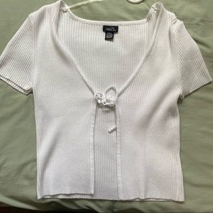 Tie front top/cardigan